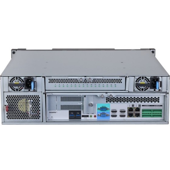 Dahua Video-Server, 256 Kanäle IP, 16x SATA à 20 TB, 3U, schwarz