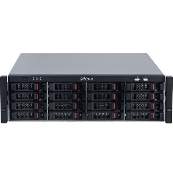 Dahua Video-Server, 256 Kanäle IP, 16x SATA à 20 TB, 3U, schwarz