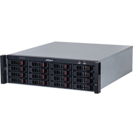 Dahua Video-Server, 256 Kanäle IP, 16x SATA à 20 TB, 3U, schwarz