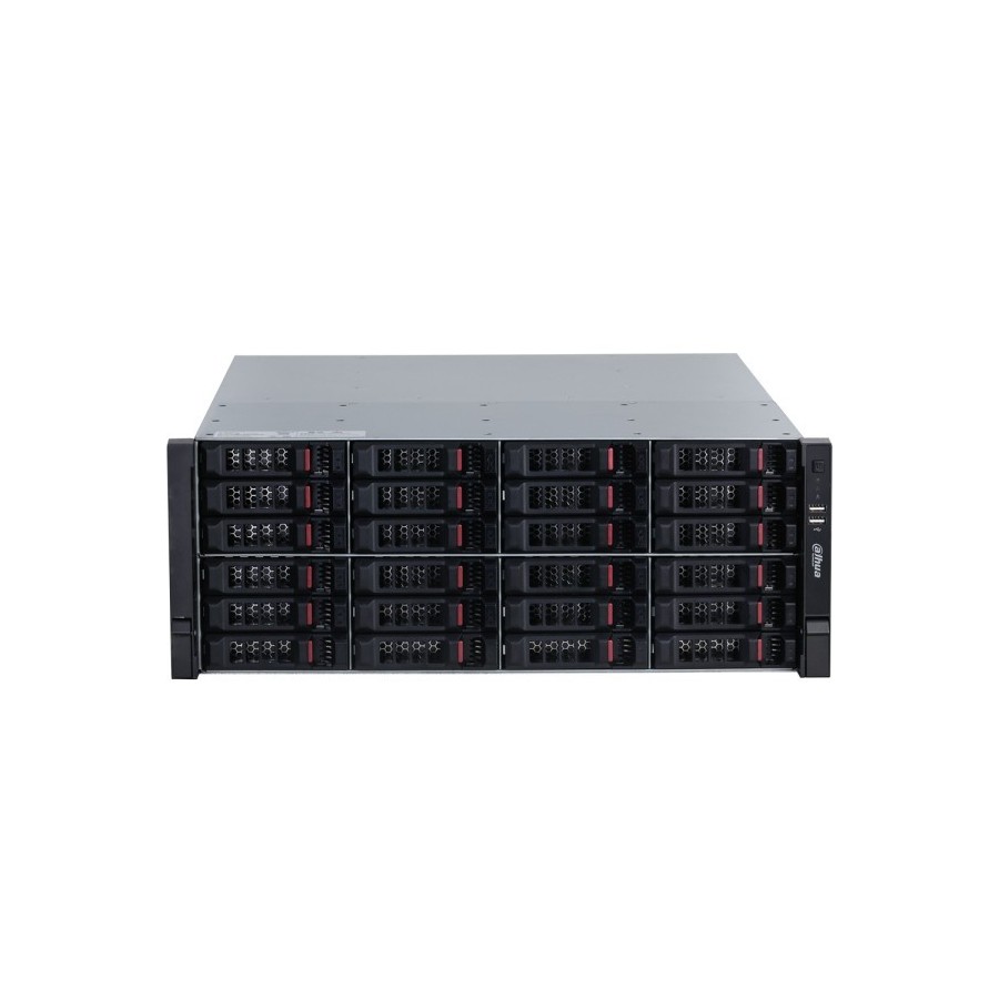 Dahua Video-Server, 256 Kanäle IP, 24x SATA à 20 TB, 4U, schwarz