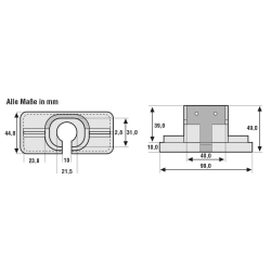 Montageadapter 10x für Zwischendecken