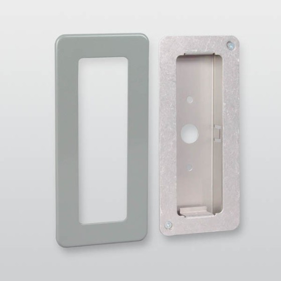 comlock Unterputz-Montageset Größe 3 - Silber pulverbeschichtet