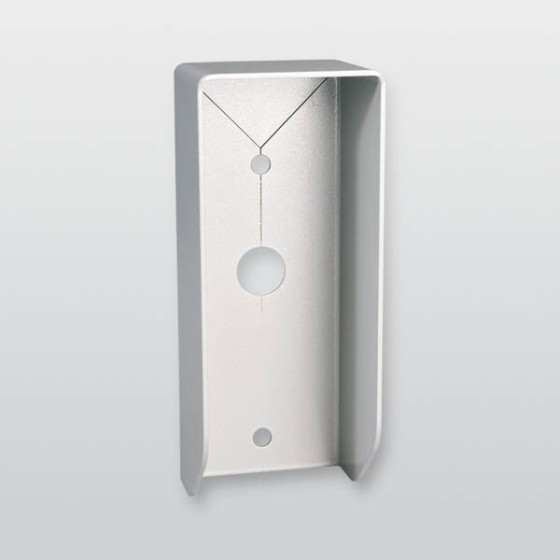 Sichtschutz/Wetterschutzgehäuse Größe 3 - Silber pulverbeschichtet