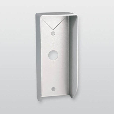 Sichtschutz/Wetterschutzgehäuse Größe 3 - Silber pulverbeschichtet