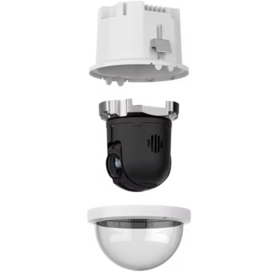 Avigilon IP-PTZ-Dome-Kamera, 4MP, 6,5-162,5mm, Mikrofon, IK10, grau