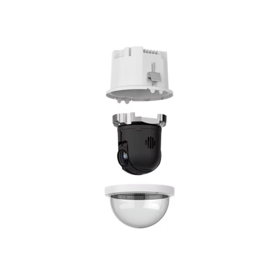 Avigilon IP-PTZ-Dome-Kamera, 4MP, 6,5-162,5mm, Mikrofon, IK10, grau