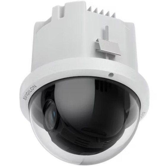 Avigilon IP-PTZ-Dome-Kamera, 4MP, 6,5-162,5mm, Mikrofon, IK10, grau