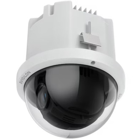 Avigilon IP-PTZ-Dome-Kamera, 4MP, 6,5-162,5mm, Mikrofon, IK10, IK09, grau