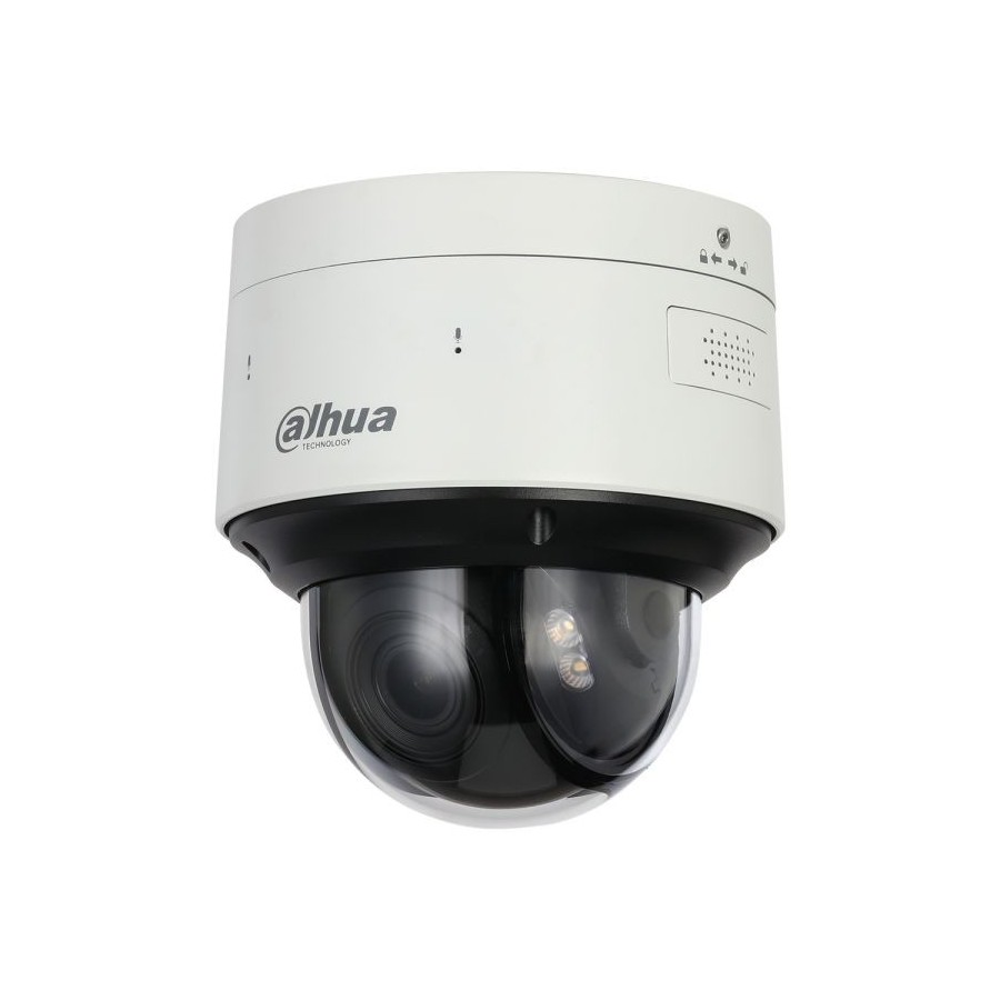 IP-PTZ-Dome-Kamera, 4 MP, 2,8 - 12 mm, IR 40 m, IP67, IK10, weiß