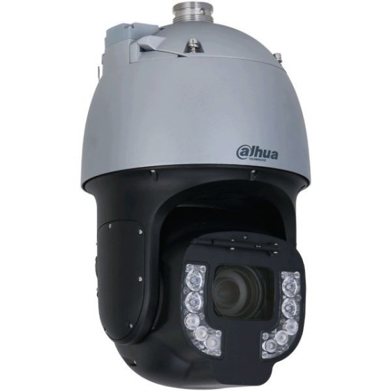 Dahua IP-PTZ-Dome-Kamera, 8 MP, 6,25 - 300 mm, IR 500 m, grau