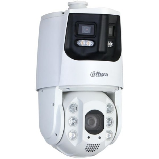 Dahua IP-Dual-Lens-Panorama-PTZ-Dome-Kamera, 2x 4 MP, weiß