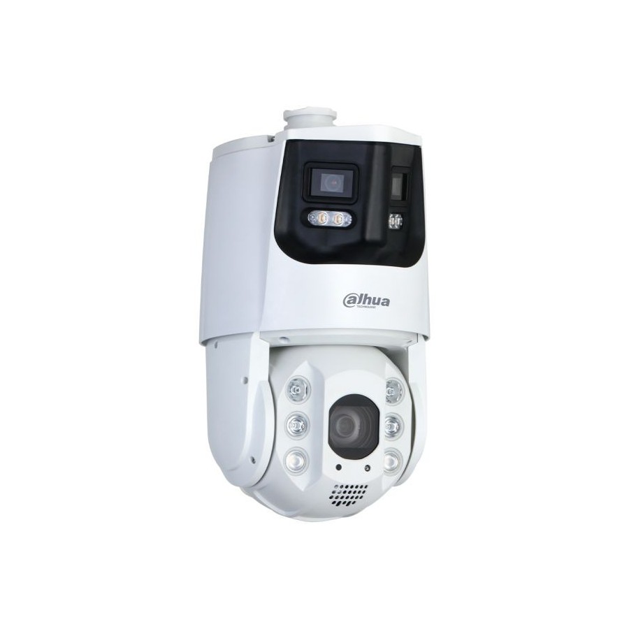 Dahua IP-Dual-Lens-Panorama-PTZ-Dome-Kamera, 2x 4 MP, weiß