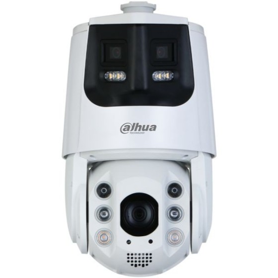 Dahua IP-Dual-Lens-Panorama-PTZ-Dome-Kamera, 2x 4 MP, weiß
