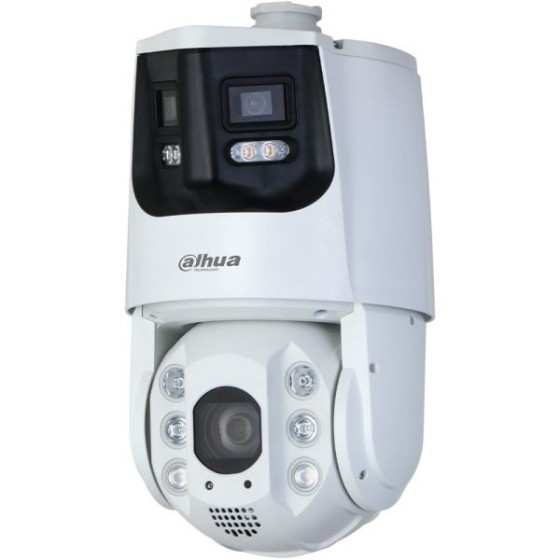 Dahua IP-Dual-Lens-Panorama-PTZ-Dome-Kamera, 2x 4 MP, weiß