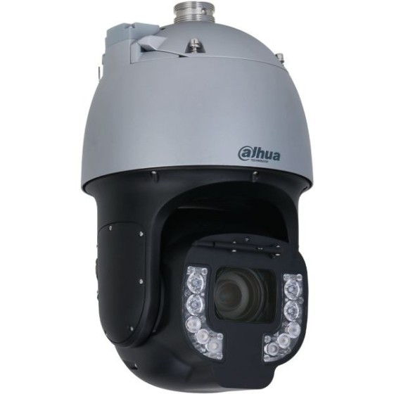 Dahua IP-PTZ-Dome-Kamera, 8 MP, 6,25 - 300 mm, IR 250 m, grau, schwarz