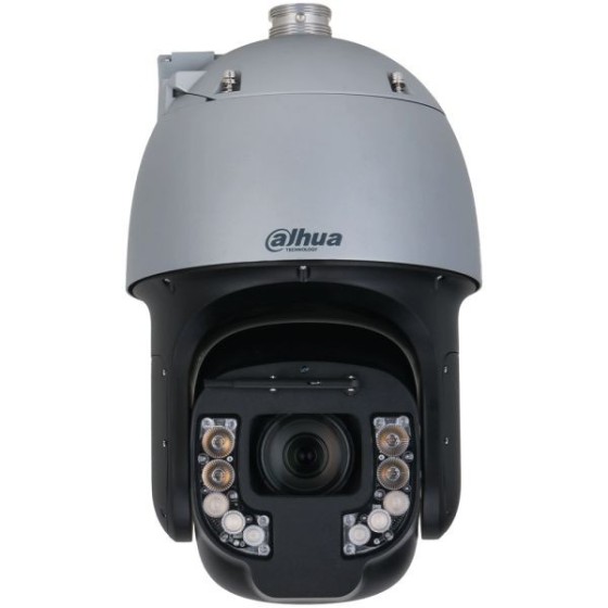 Dahua IP-PTZ-Dome-Kamera, 8 MP, 6,25 - 300 mm, IR 250 m, grau, schwarz