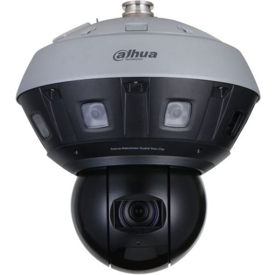 Dahua IP-Panorama-PTZ-Dome-Kamera, 416 MP, IR 400 m, grau, schwarz