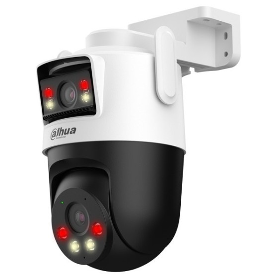 Dahua IP-WLAN-PT-Dome-Kamera, 2 x 5MP, 2,86 mm, IR 3050 m, weiß