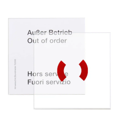 Ersatzglasscheibe rot Handmeldergehäuse 7047XX/7048XX, große Bauform,VPE=10STK