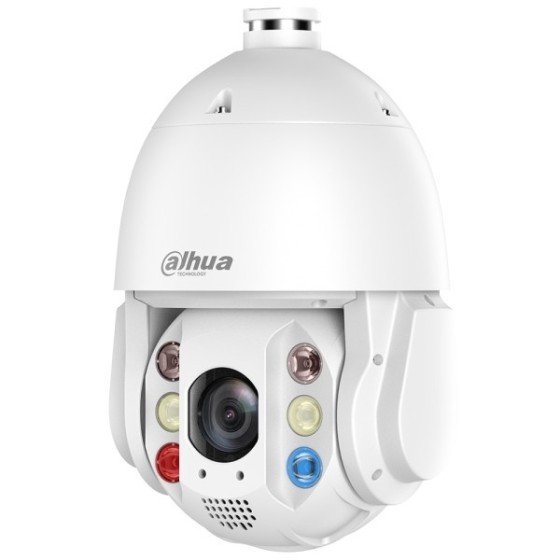 Dahua IP-PTZ-Dome-Kamera, 4MP, 4,8-154mm, IR 150m, 4G, IP66, weiß