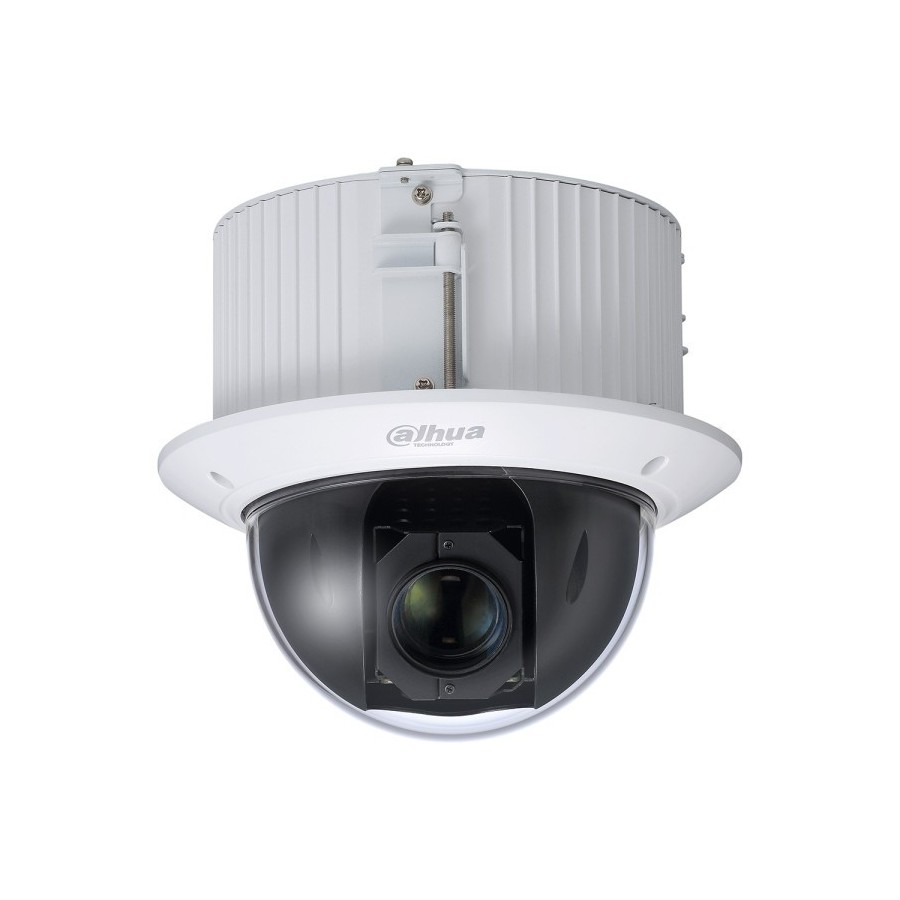 Dahua IP-PTZ-Dome-Kamera, 2MP, 4,8-120mm, IK10, weiß, Unterputz