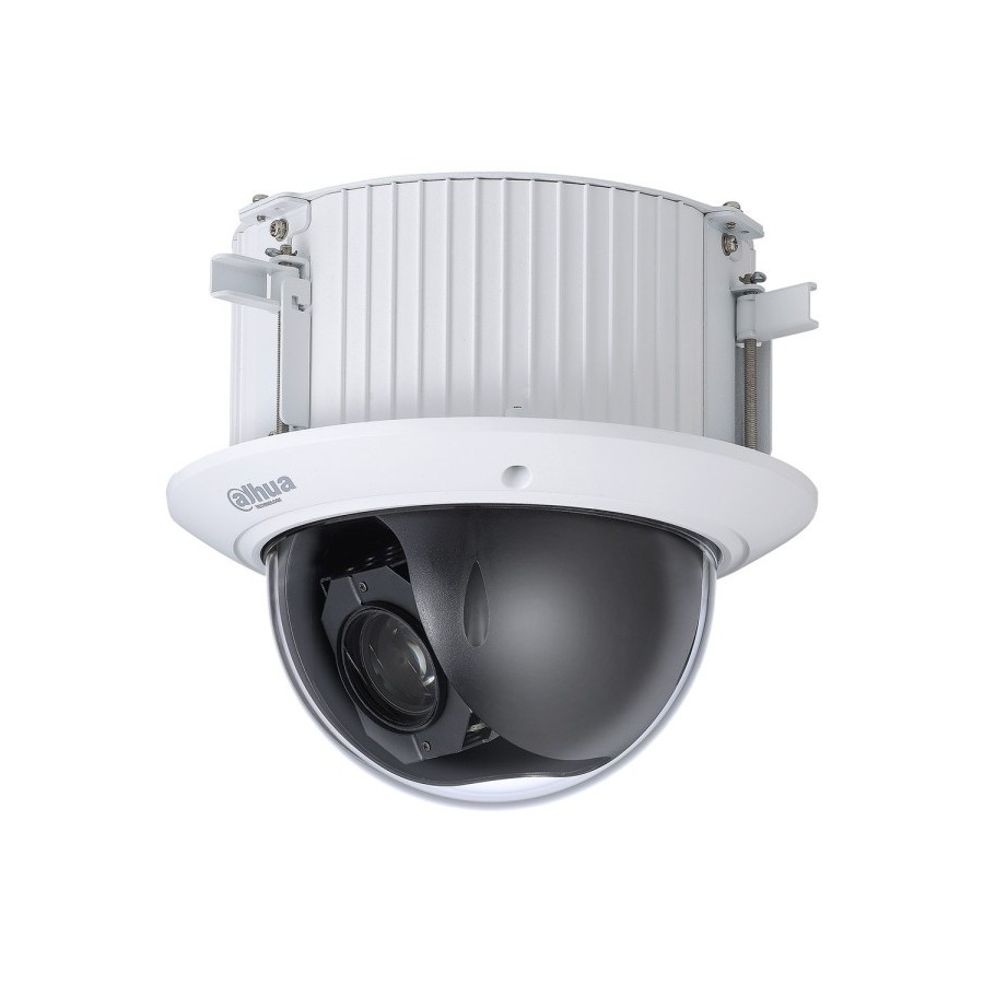 Dahua IP-PTZ-Dome-Kamera, 2MP, 4,8-120mm, IK10, weiß, Unterputz