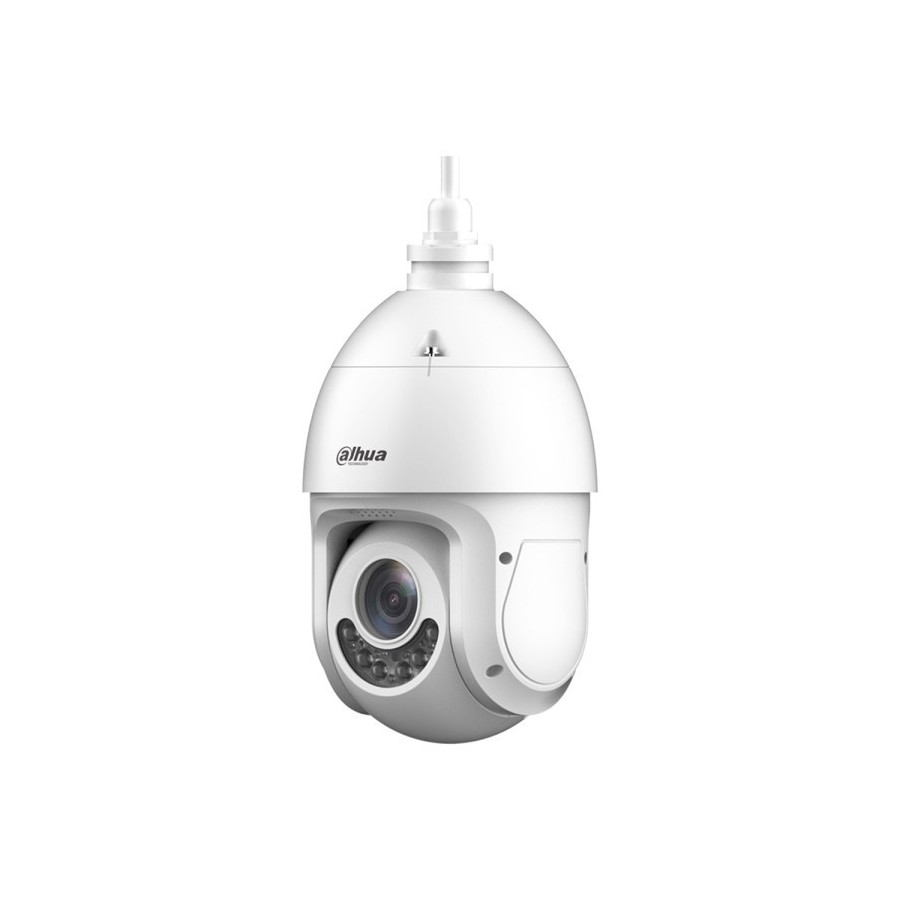 Dahua IP-PTZ-Dome-Kamera, 8 MP, 5 - 125 mm, IR 100 m, IP66, weiß