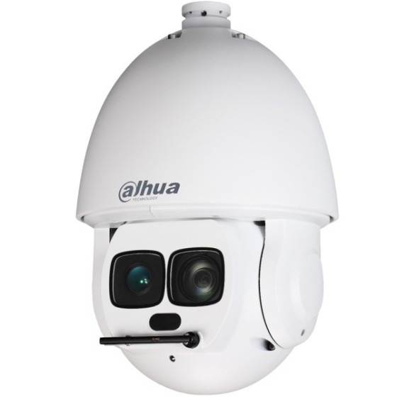 Dahua IP-PTZ-Dome-Kamera, 2 MP, 3,95 - 177,7 mm, IR 550 m, IP67, weiß