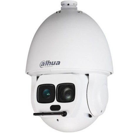 Dahua IP-PTZ-Dome-Kamera, 2 MP, 3,95 - 177,7 mm, IR 550 m, IP67, weiß