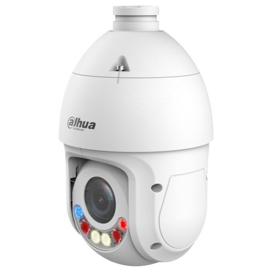 Dahua IP-PTZ-Dome-Kamera, 4 MP, 5 - 125 mm, IR 100 m, IP66, weiß