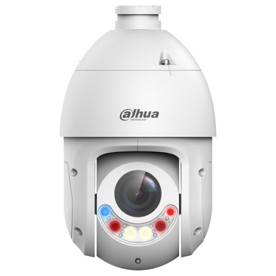 Dahua IP-PTZ-Dome-Kamera, 4 MP, 5 - 125 mm, IR 100 m, IP66, weiß