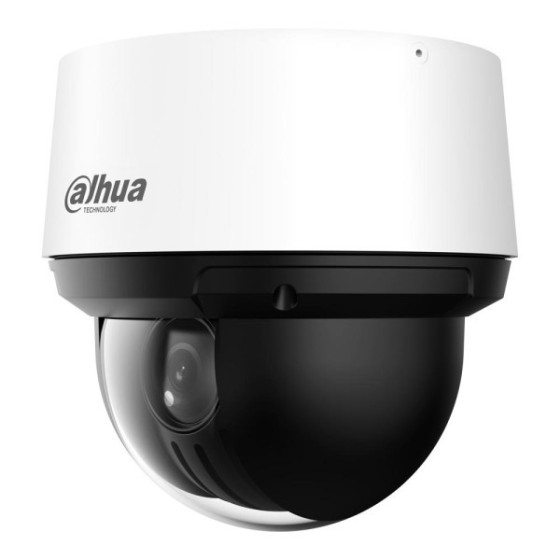 Dahua IP-PTZ-Dome-Kamera, 4MP, 5 - 125mm Vario, IR 100m, IP66, weiß
