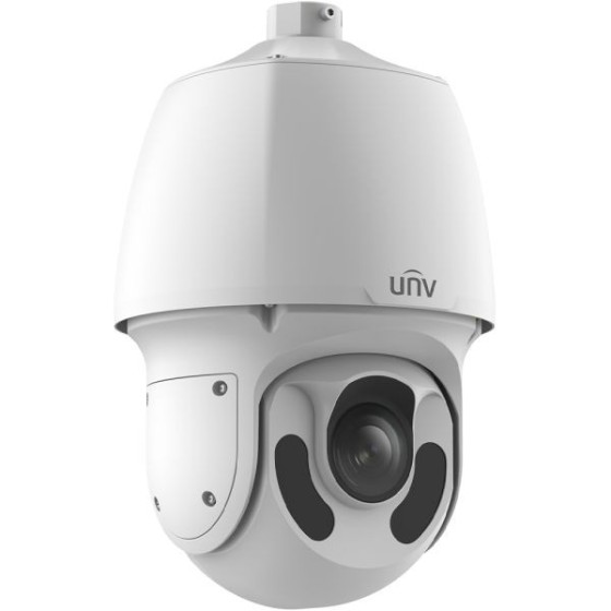 Uniview IP-PTZ-Dome-Kamera, 4 MP, IR 150 m, IP66, NDAA, weiß