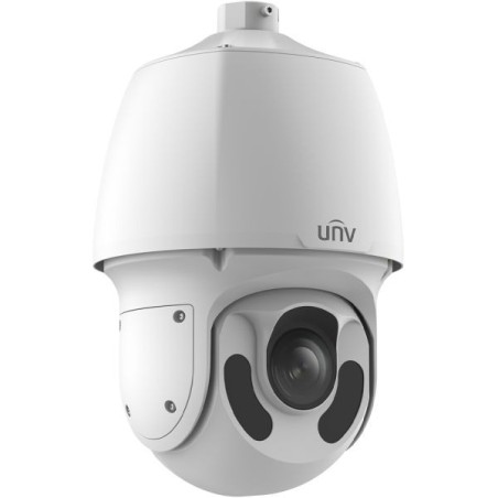 Uniview IP-PTZ-Dome-Kamera, 4 MP, 4,5 - 148,5 mm, IR 150 m, IP66, NDAA, weiß