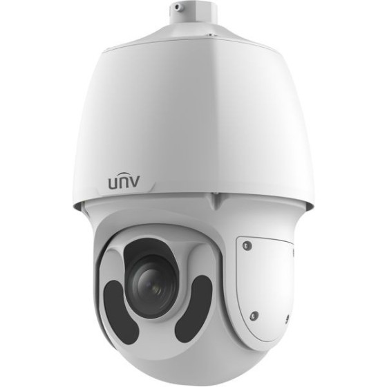 Uniview IP-PTZ-Dome-Kamera, 4 MP, IR 150 m, IP66, NDAA, weiß