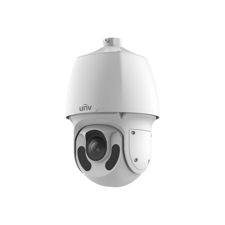 Uniview IP-PTZ-Dome-Kamera, 4 MP, IR 150 m, IP66, NDAA, weiß