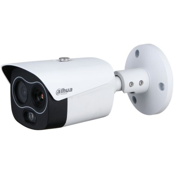 Dahua IP-Thermal-Bullet-Kamera, 4 MP, 1012 mm, IR 30 m, IP67, weiß