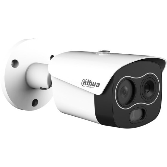 Dahua IP-Thermal-Bullet-Kamera, 4 MP, 10/12 mm, IR 30 m, IP67, weiß