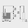 IQ8Wireless Funkkoppler EN54-25 für Wandmontage