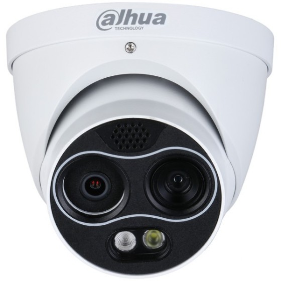 Dahua IP-Thermal-Eyeball-Kamera, 4MP, 22 mm, IR 30m, IP67, weiß