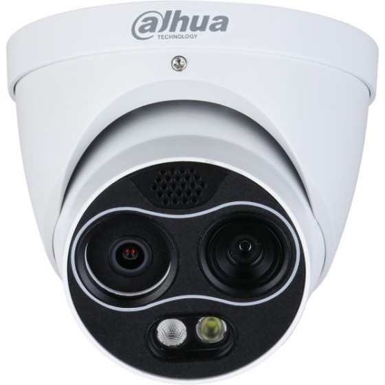 Dahua IP-Thermal-Eyeball-Kamera, 4MP, 22 mm, IR 30m, IP67, weiß