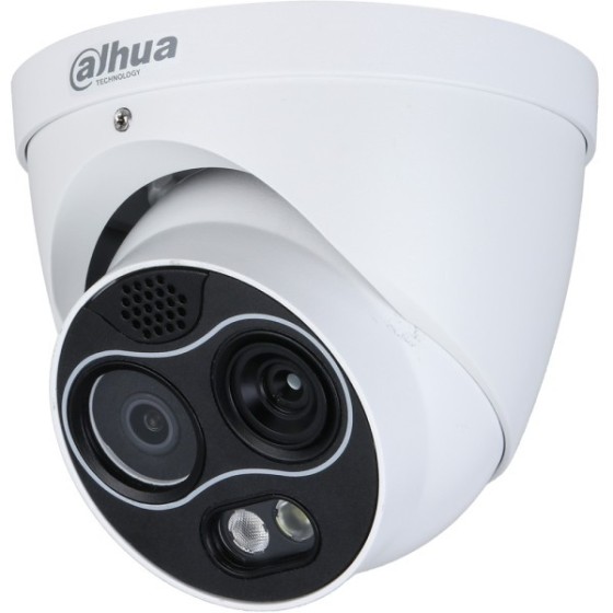 Dahua IP-Thermal-Eyeball-Kamera, 4MP, 22 mm, IR 30m, IP67, weiß