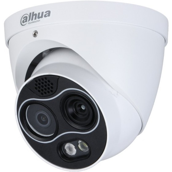 Dahua IP-Thermal-Eyeball-Kamera, 4MP, 3,54 mm, IR 30m, IP67, weiß