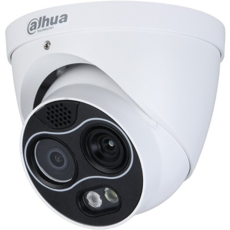 Dahua IP-Thermal-Eyeball-Kamera, 4MP, 3,54 mm, IR 30m, IP67, weiß
