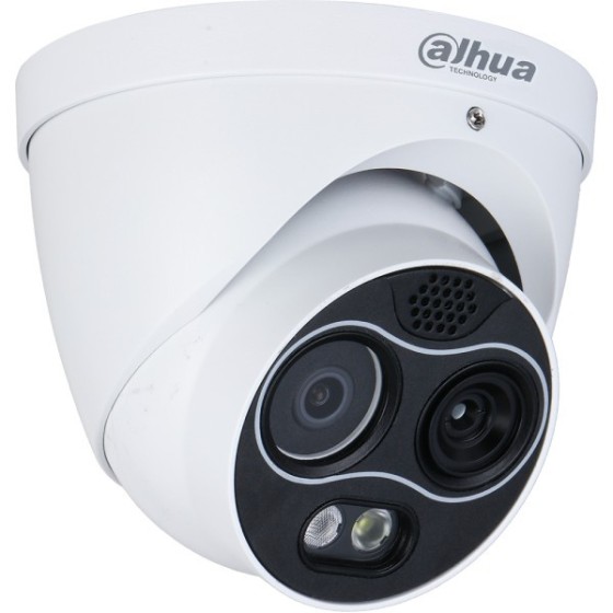 Dahua IP-Thermal-Eyeball-Kamera, 4 MP, 3,54 mm, IR 30 m, IP67, weiß