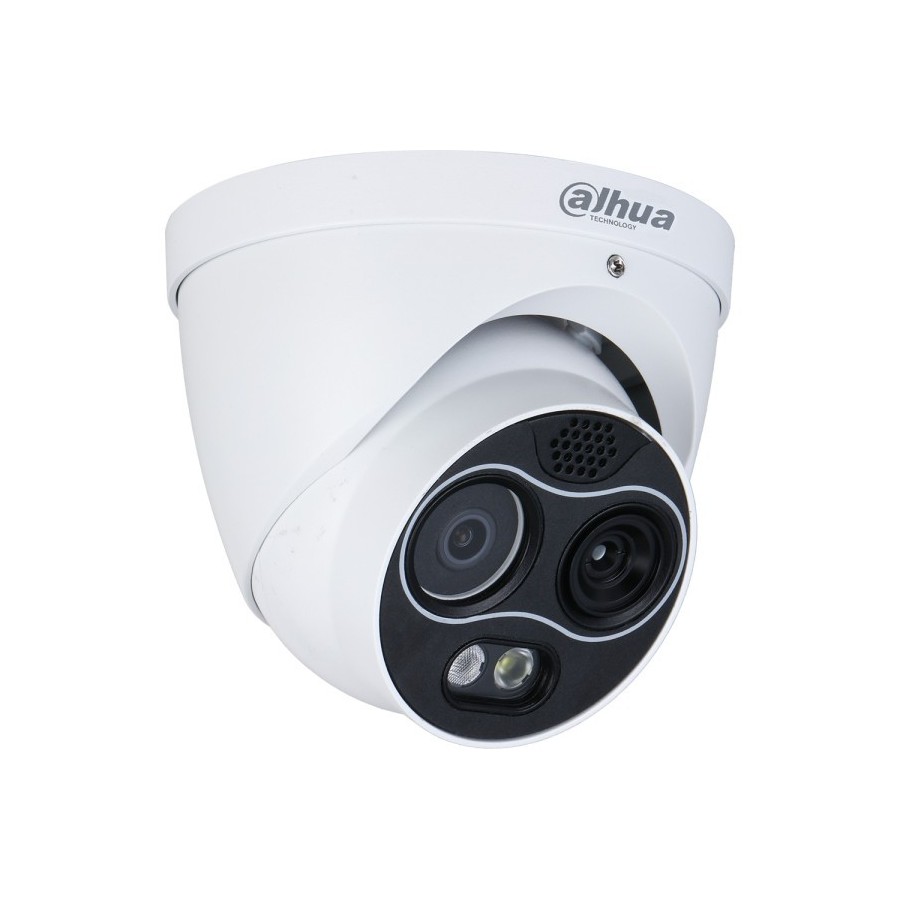 Dahua IP-Thermal-Eyeball-Kamera, 4 MP, 3,54 mm, IR 30 m, IP67, weiß