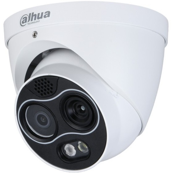 Dahua IP-Thermal-Eyeball-Kamera, 4 MP, 3,54 mm, IR 30 m, IP67, weiß