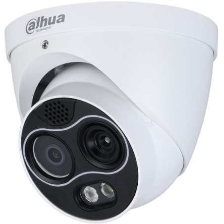 Dahua IP-Thermal-Eyeball-Kamera, 4 MP, 3,54 mm, IR 30 m, IP67, weiß
