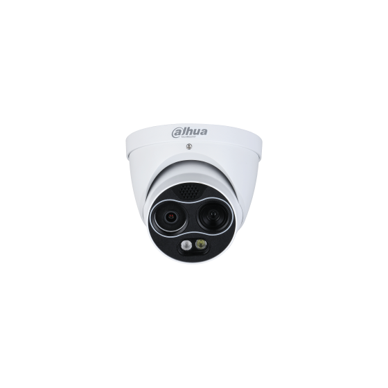 Dahua IP-Thermal-Eyeball-Kamera, 4 MP, 78 mm, IR 30 m, IP67, weiß