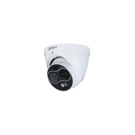 Dahua IP-Thermal-Eyeball-Kamera, 4 MP, 78 mm, IR 30 m, IP67, weiß
